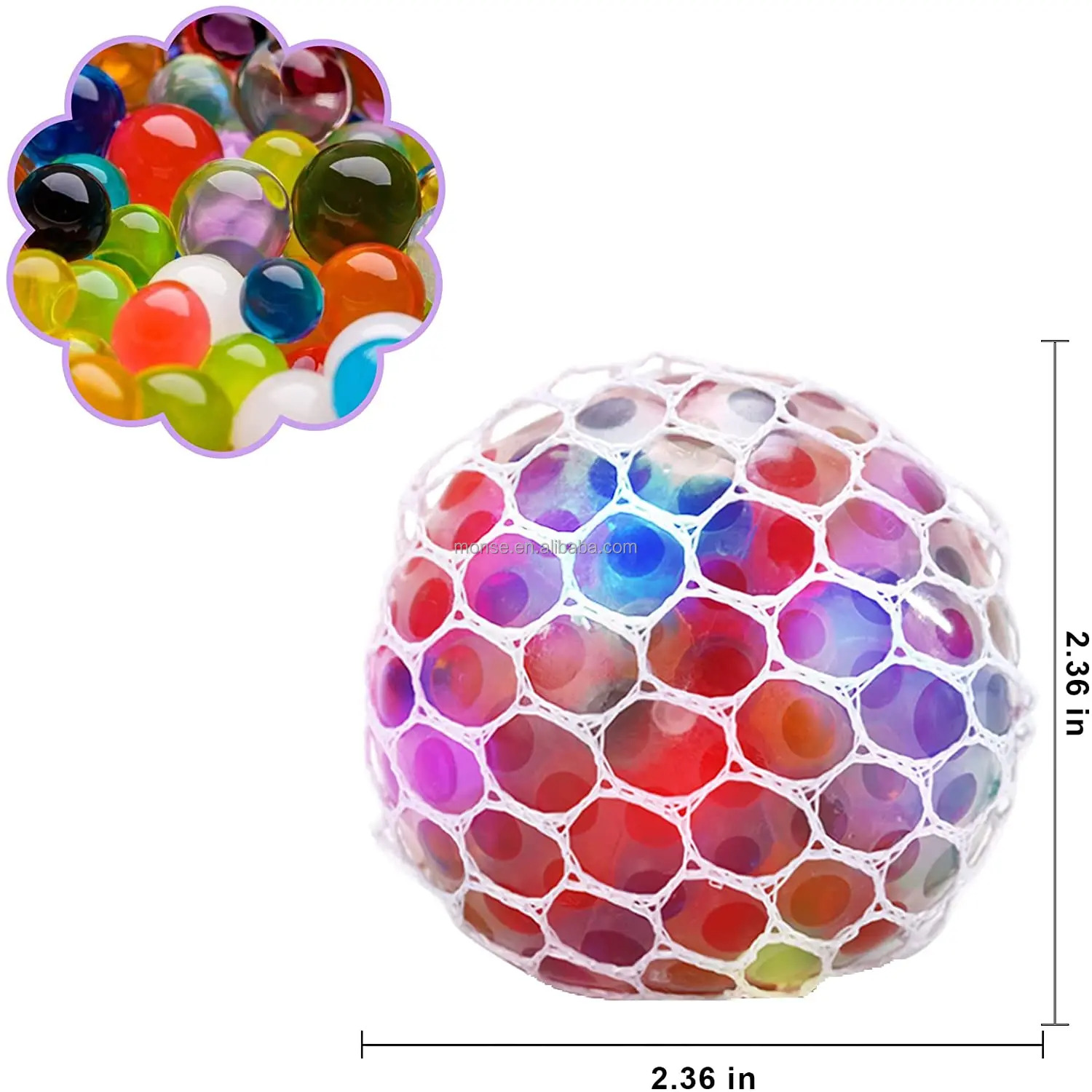 Led Squishy Balls Colorful Antistress Squeeze Grape Balls Sensory Toys
