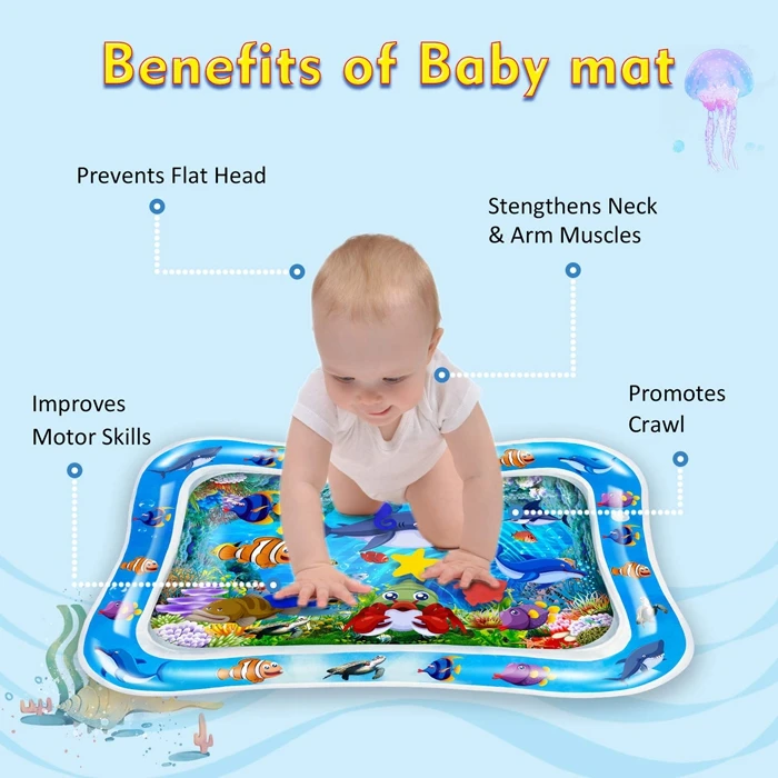 Tummy Time Inflatable Water Play Mats Toys For Infants Newborn Toddlers