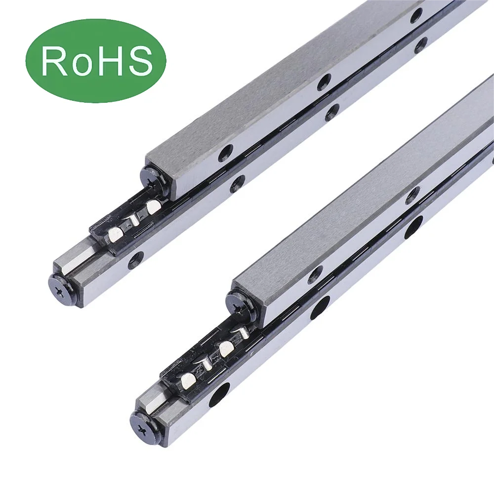 Set of 4 VR9-700-Cross Roller Linear Guides with 2 Ball Supports Essential for Engines and Bearing Core Components