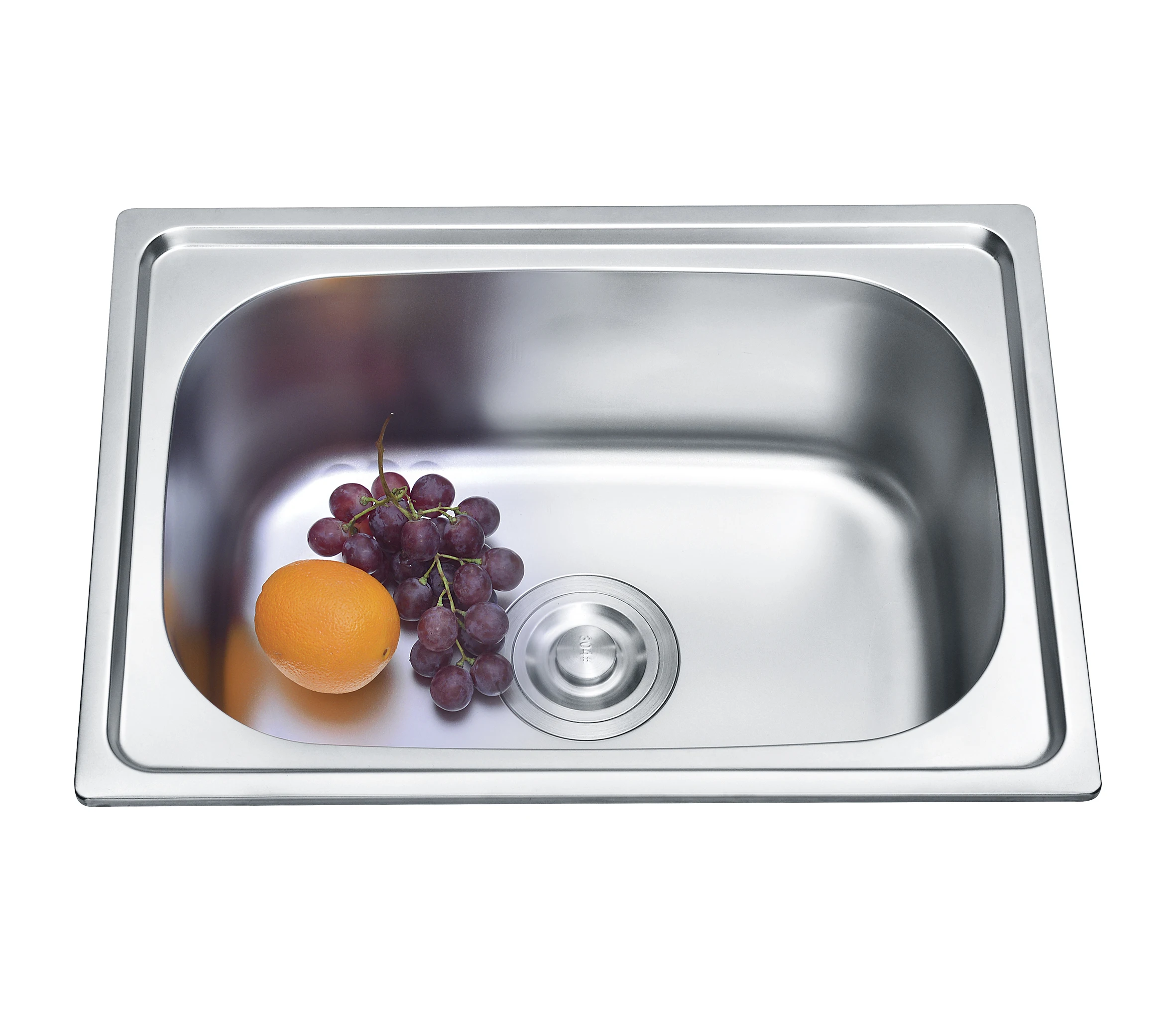 Competitive spain kitchen stainless steel small sink with dish racks