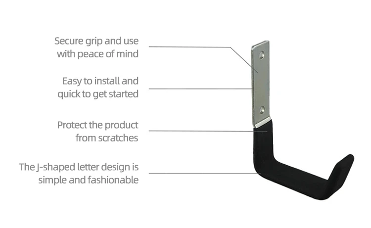 Versatile Wall Hooks Heavy Duty Metal Utility Hanger Organizer Wall Hanging Hooks for Gym Storage Needs supplier