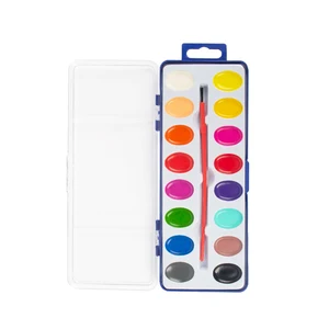 16 Watercolor Paints Set for Home School Classroom Supply Party Favors Art Activities