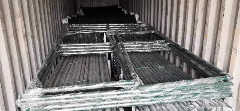 100ft Galvanized Black Cyclone Wire Mesh Fence Panel