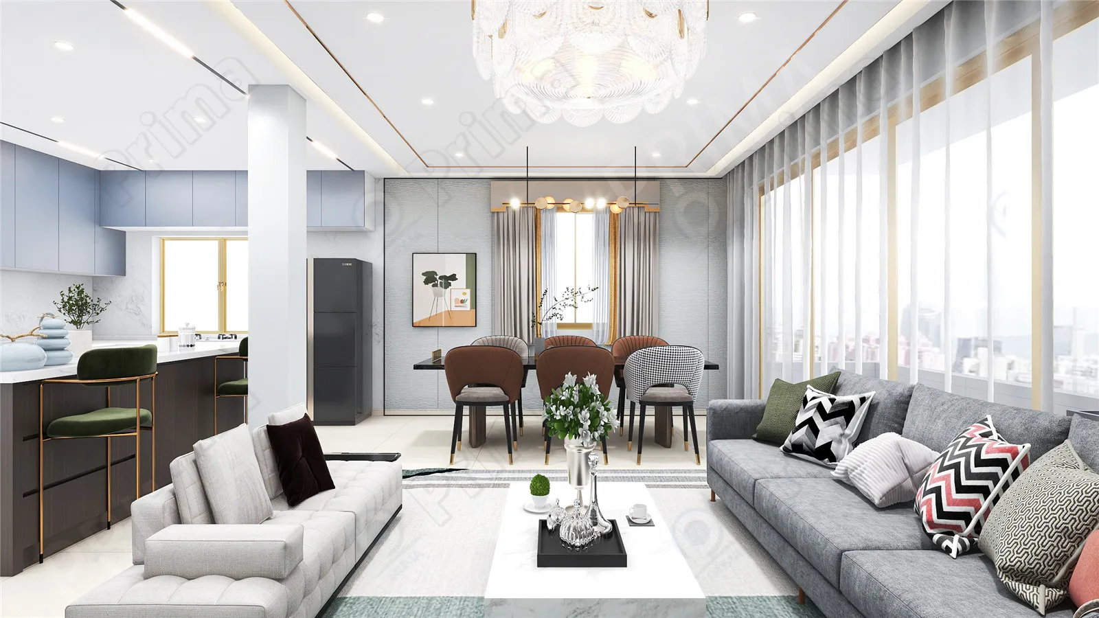 Prima Самый дешевый Домашний пользовательский архитектурный сервис современного