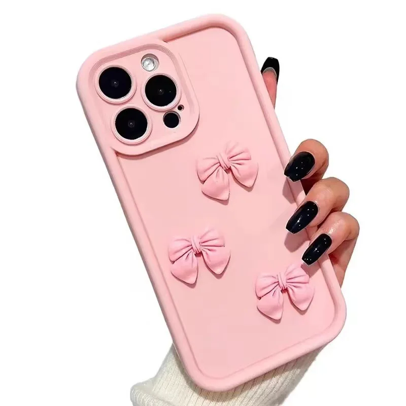 Pink Bow Phone Case - Cute & Shockproof for Iphone 13 Pro