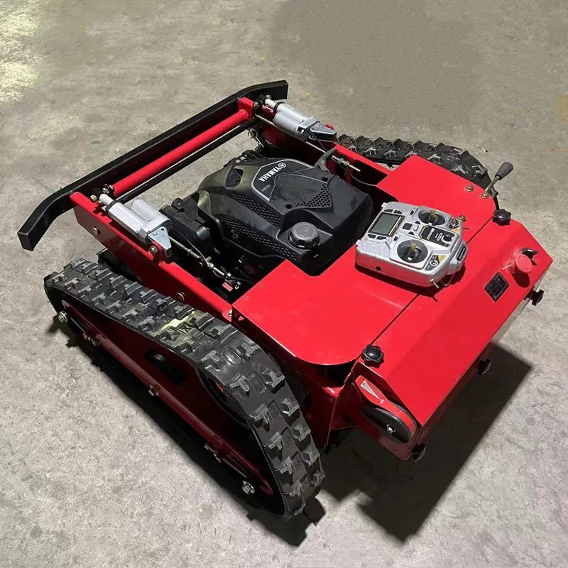 Self-Propelled 550mm Cutter Machine Gasoline Remote Control Lawn Mower 4-Stroke Cordless Robotic Lawn Mower for Agriculture