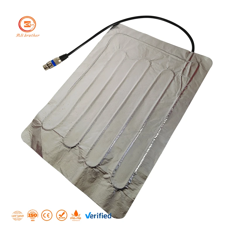 Customized  Glass fiber cloth with aluminum foil heating sheet heating element factory