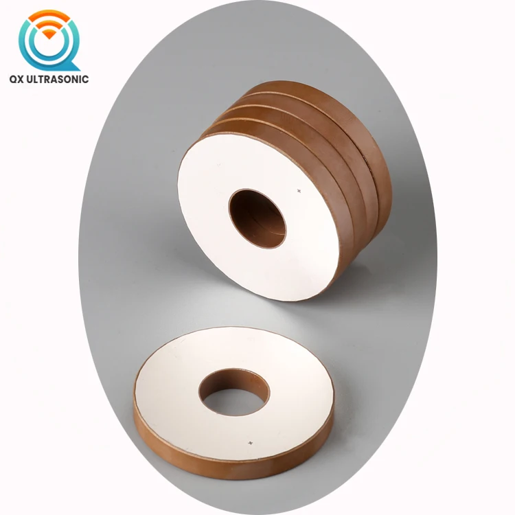 Customized Various Size Ultrasonic Piezo Ceramic Element PZT Ceramic Ring Piezoelectric Crystal Pzt4 Ring