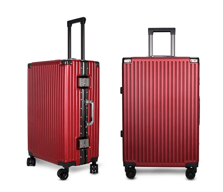 Medium Size 24 inch President Trolley with Dual zipper and 360 Degree 5  Wheels Moving Luggage Bag - QQ923