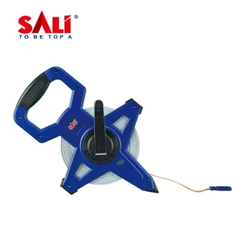 SALI High Quality ABS Holder Rubber 100 Meters Tape Measure Soft Fiberglass Measuring Tape