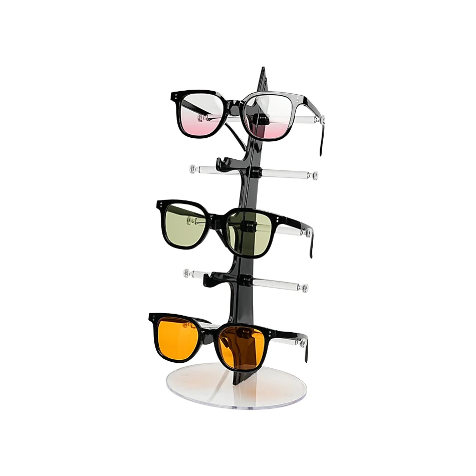 Optical Shop Metal Eyeglass Display Rack Floor Eyewear Frame Display Stand Removable Rotating Sunglasses Display Stand