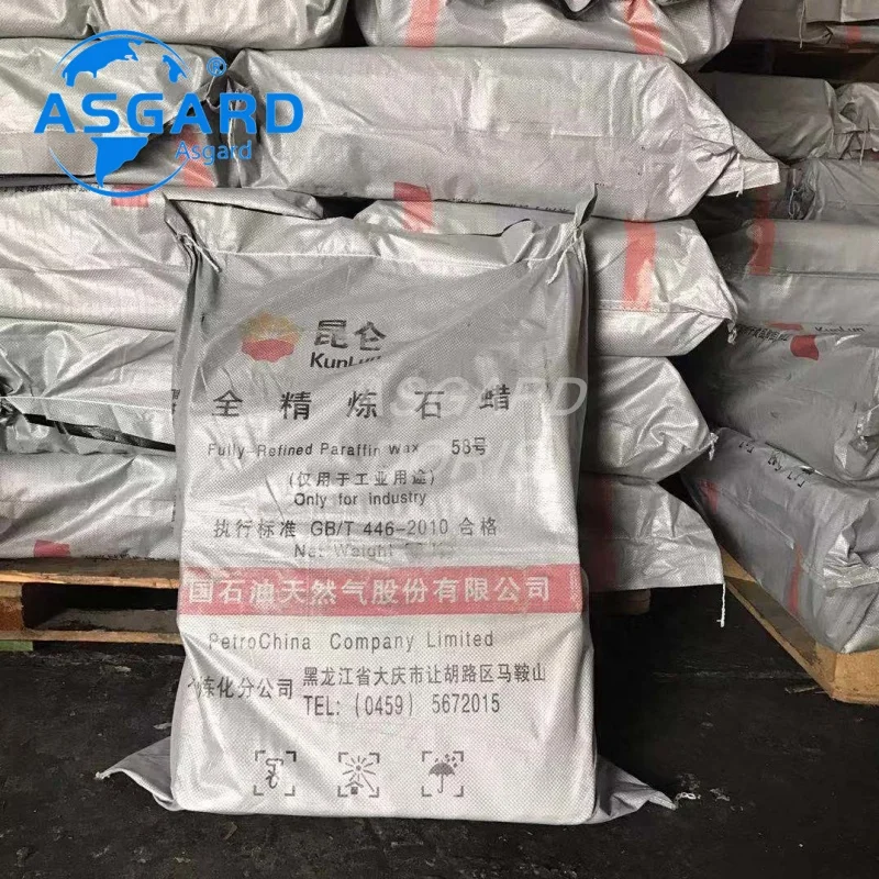 工業用パラフィンワックス Kunlun 58-60 半精製 50kg袋 - キャンドル製作用