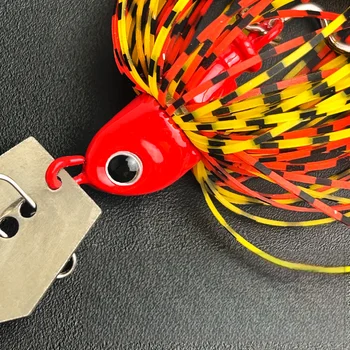 Composite Spinnerbait with Water Deflector, Anti-Snag Fishing Lure, Bionic Silicone Skirt Fake Bait, Lead Head Hook – Soft Lure – view 3