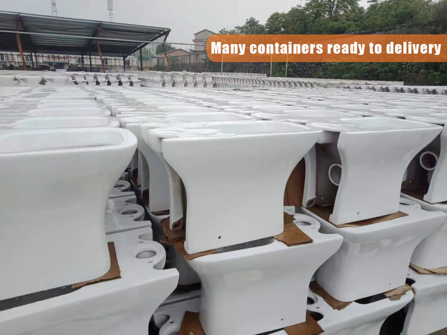 Modern Square Shape European Sanitana WC Toilet Bowl Commode No Rim 2pc Ceramic Floor Mounted Washdown Water Closet