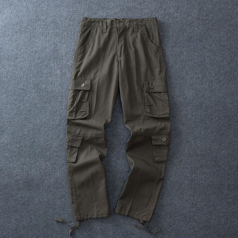 Spring Autumn Mens Cargo Pants Multi Pocket Khaki Trousers Casual Men's  Pants Men Plus Size Pantalon Cargo Homme