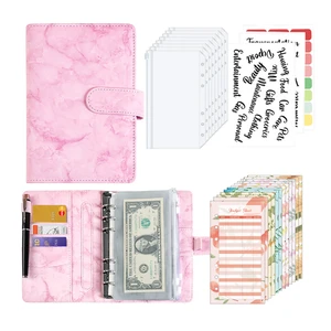 Wholesale A6 Budget Binder Set Cash Envelope Budget Binder Planners With Expense Budget Sheets and Label Sticker