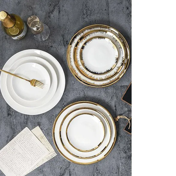 Popular High Quality Plate Restaurant Ceramic Serving Dish Dinner Plate