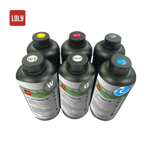 Factory direct sale  High Color firmness UV DTF CMYK White Ink UV DTF printing machine ink for UV DTF sticker printing