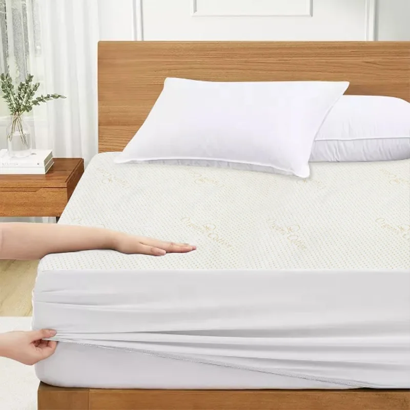 Custom High Quality Bed Protector Washable Organic Cotton Waterproof Mattress Cover