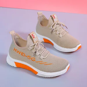 Shoes Women 2023 New Old Cloth Shoes Women Breathable Flying Woven Sports Fashion Ladies Shoes Hot Selling Products 2026