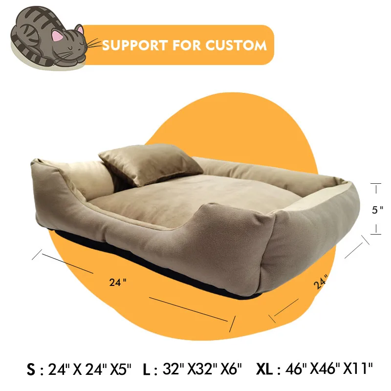 wholesale calming luxury dog sofa beds eco friendly luxurious outdoor washable pet beds details