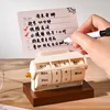 Wheel perpetual calendar reminder card erasable pen