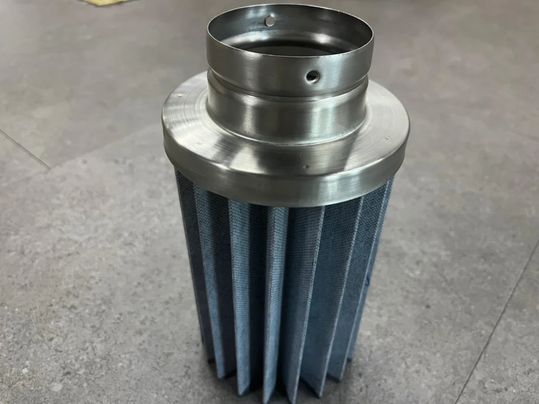 Replacement VOLKMANN 104045 Vacuum Conveyor Filter Element with 99% Efficiency and 0.01 Micron Porosity