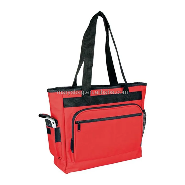 Zippered Tote Bag With Briefcase And Bottle Holder Buy Zippered Tote