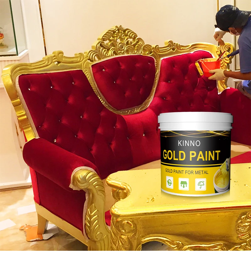 kinno wholesale gold paint for metal