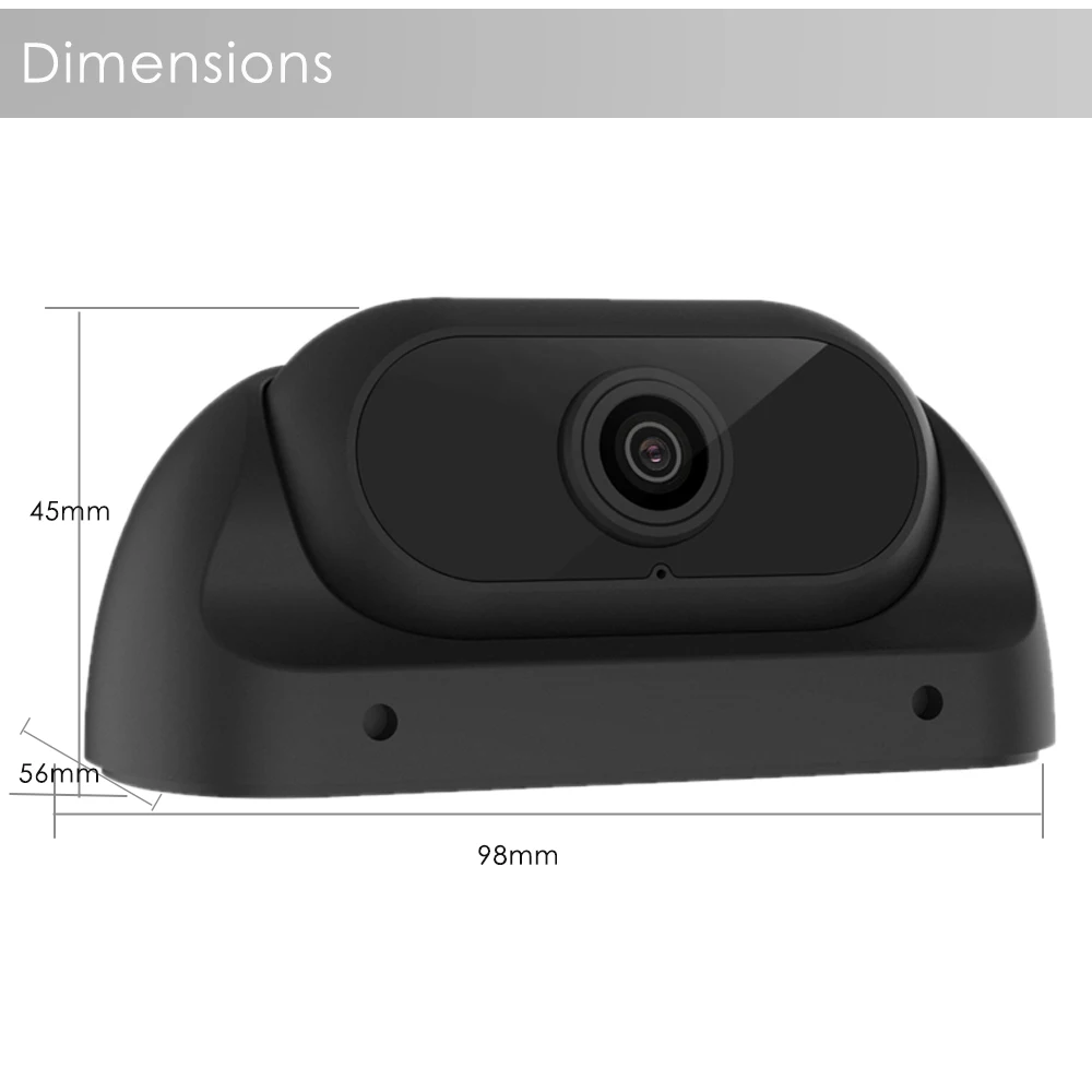 1080P Front and Side AI BSD Pedestrian Detection Camera System with 7 ...