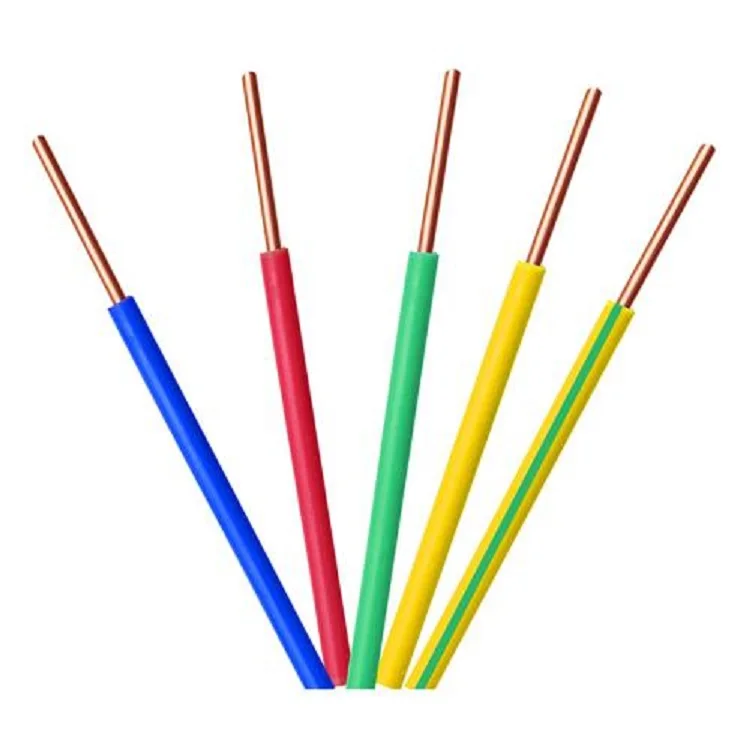 NH-BV fire-resistant 4mm 6mm AC 450/750V PVC insulation copper conductor electric wire house wire for interior decoration