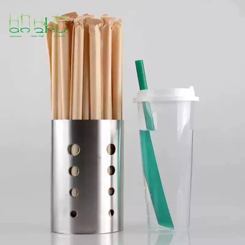 100% Biodegradable Plastic Drinking Straw Compostable CPLA Flexible Straws 2024 Hot Sale Products