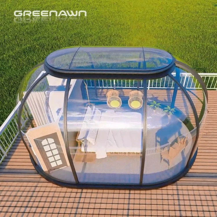 Free Standing Aluminum Dome House Tent - Outdoor Garden PC