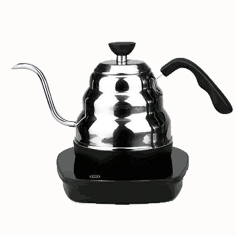 500ML Digital Electric Gooseneck Kettle Smart Stainless Steel Coffee Tea Pot Kitchen Utensils
