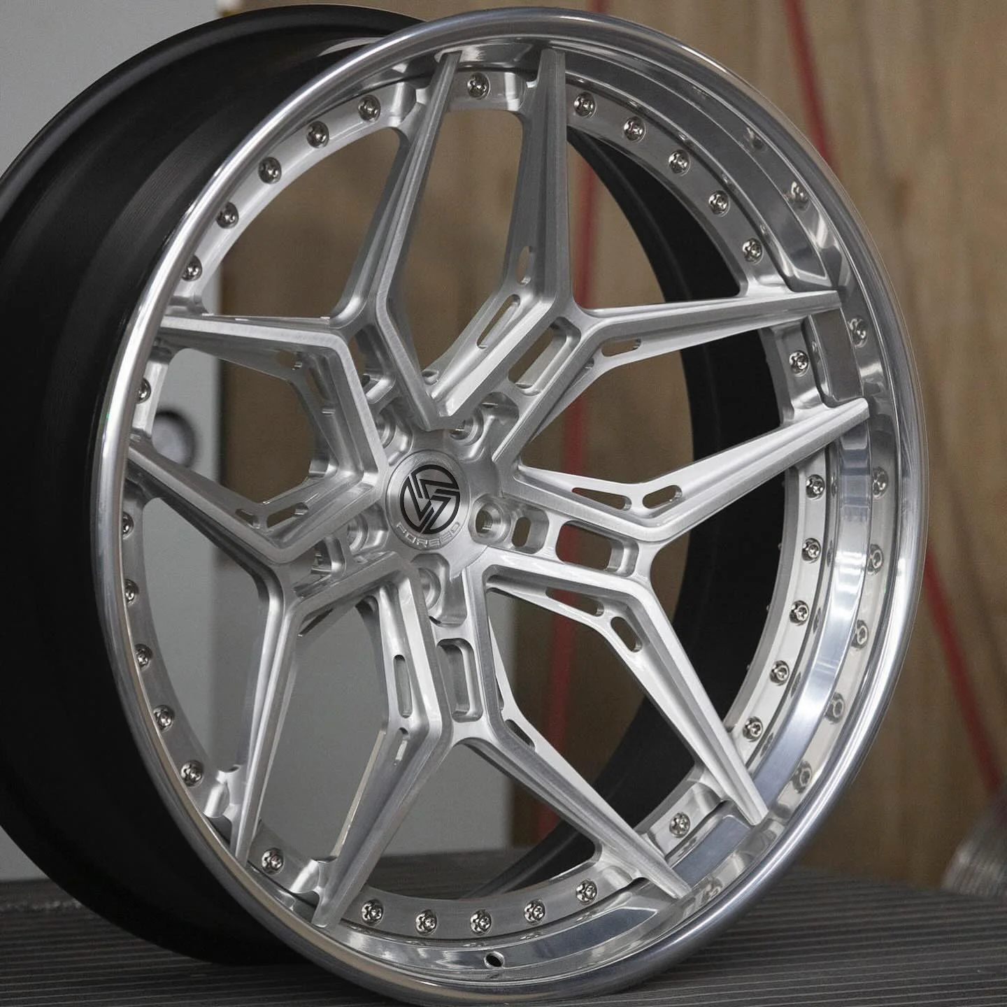 XL 2-Piece Deep Concave Custom Forged Wheel 5x114.3 5x120 5x112 Racing Car Wheel 17 18 19 20 21 22 23 Inch Car Alloy Rim - Image 1