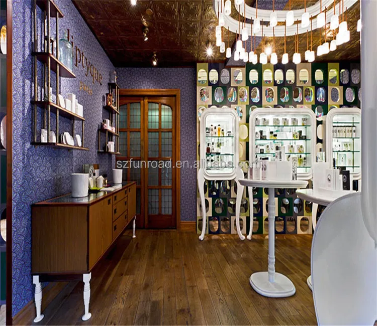 Cosmetics flagship store display units for makeup store professional makeup furniture