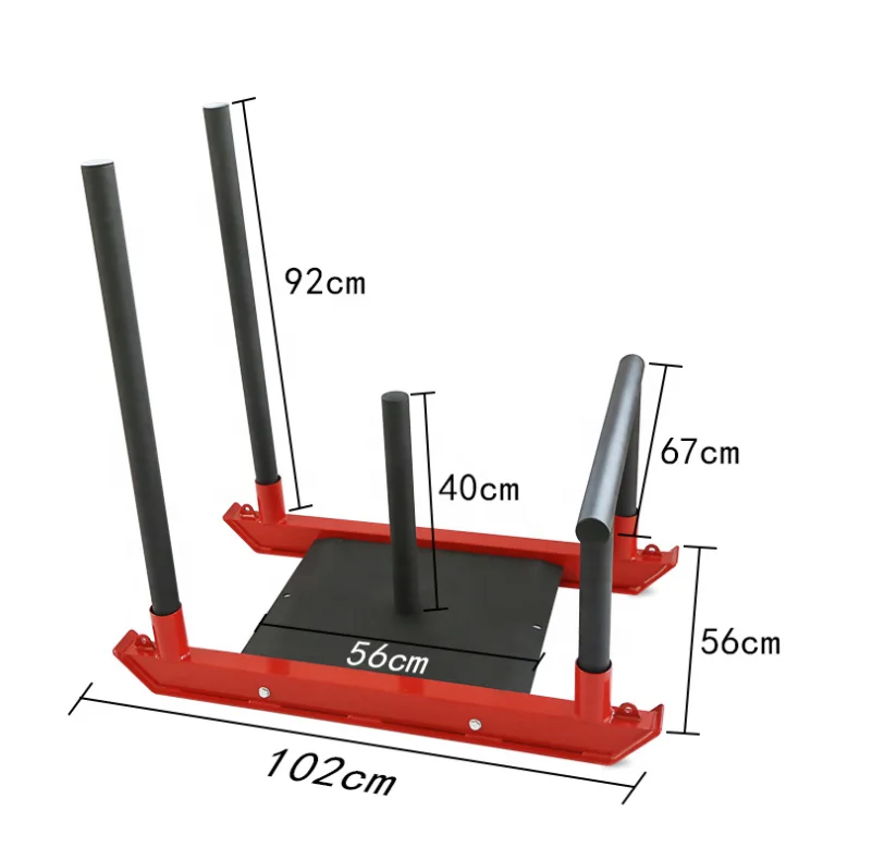 ウェイトスレッドプルとプッシュジムスレッドクロスフィット