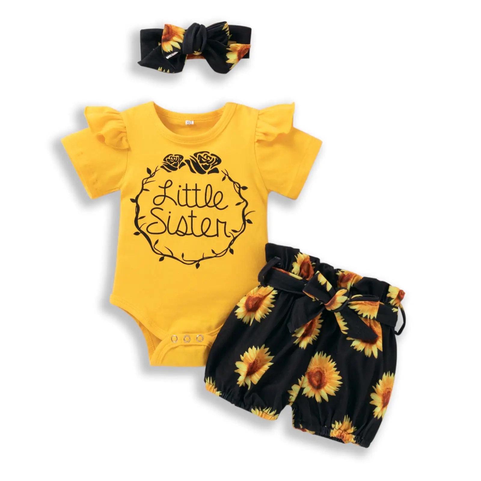 Hot Selling Short Sleeves Baby Romper Set Infant Clothing Broken ...