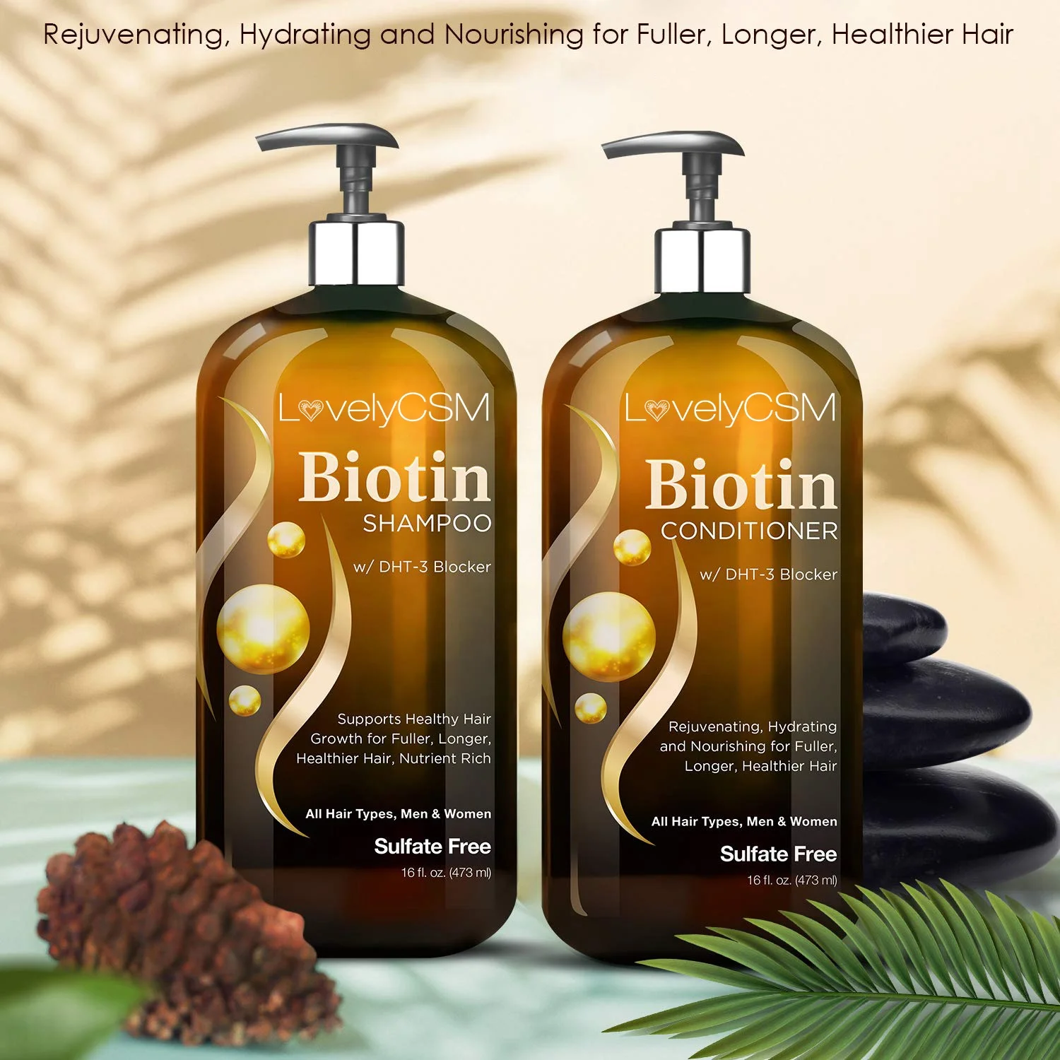 Above Nutritive Shampoo Mit Biotin – Volumen-Shampoo Für Dünnes Haar, Farbschonend, 11 Oz / 325 Ml