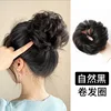 Élastique à cheveux bouclés noir naturel