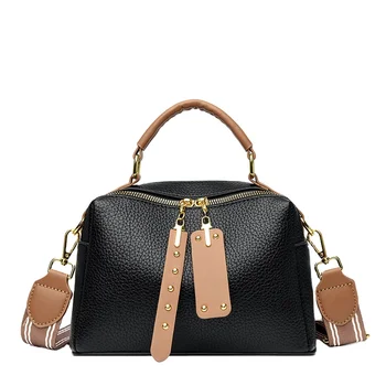 New Style Women's Bag, Fashionable and Retro, Large Capacity, Single Shoulder Bag, Simple Solid Color, High-end Handbag, Crossbo