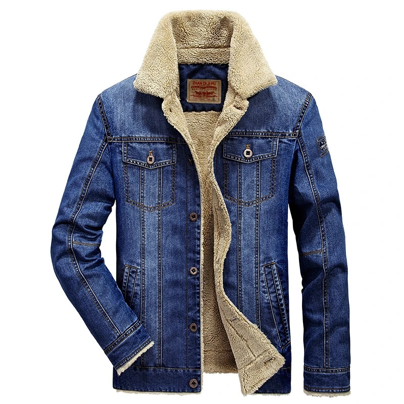 Men's Retro Loose Embroidered Denim Jacket For Men Spring Autumn_voghion.com