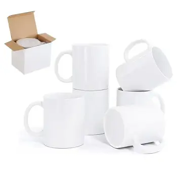 Manufacturer Direct Supply 11oz Classic Design White Ceramic Thermal Sublimation Ceramic Mug