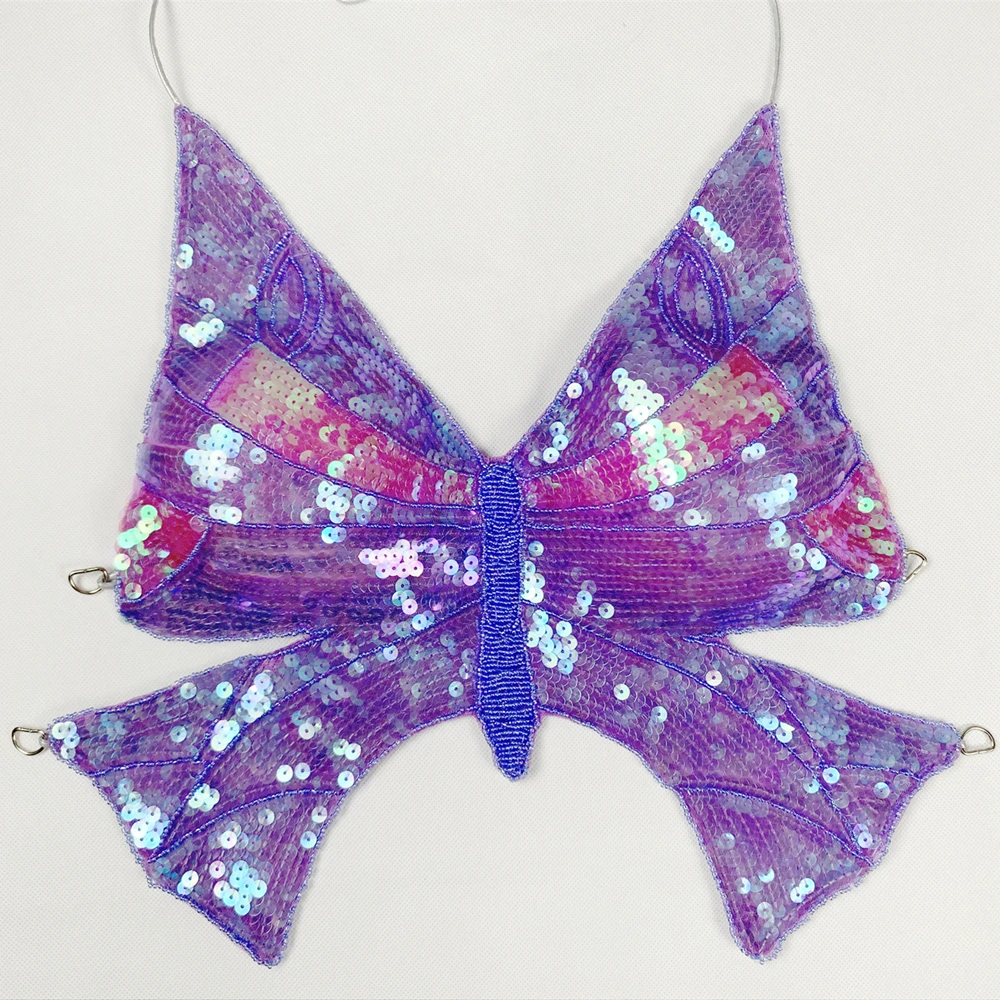 Sequin Butterfly Bra