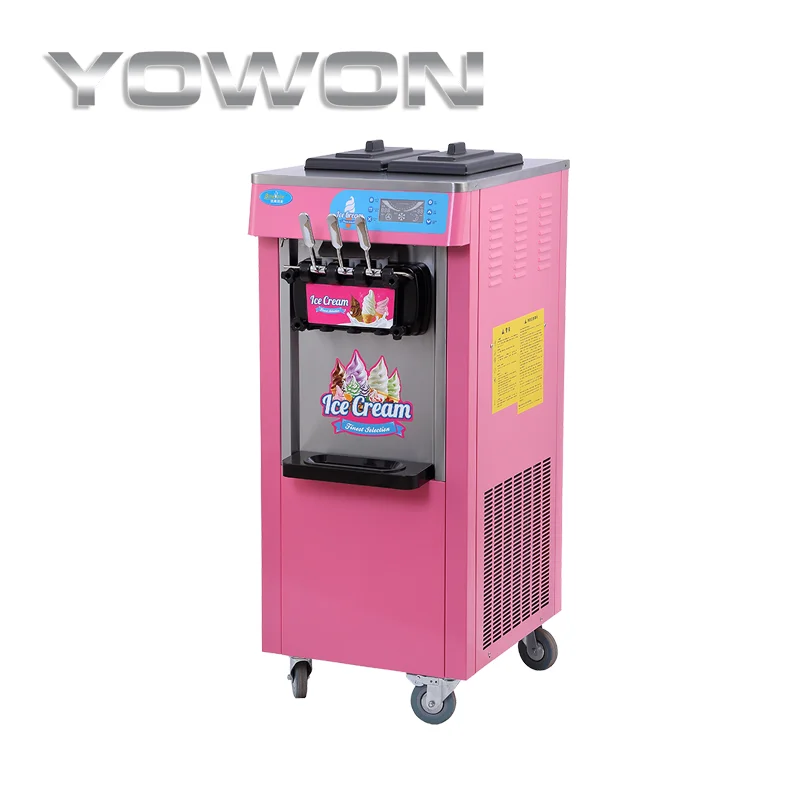 Yowon Commercial Vertical Ice Cream Machine 20l/h Snow Cone Machine