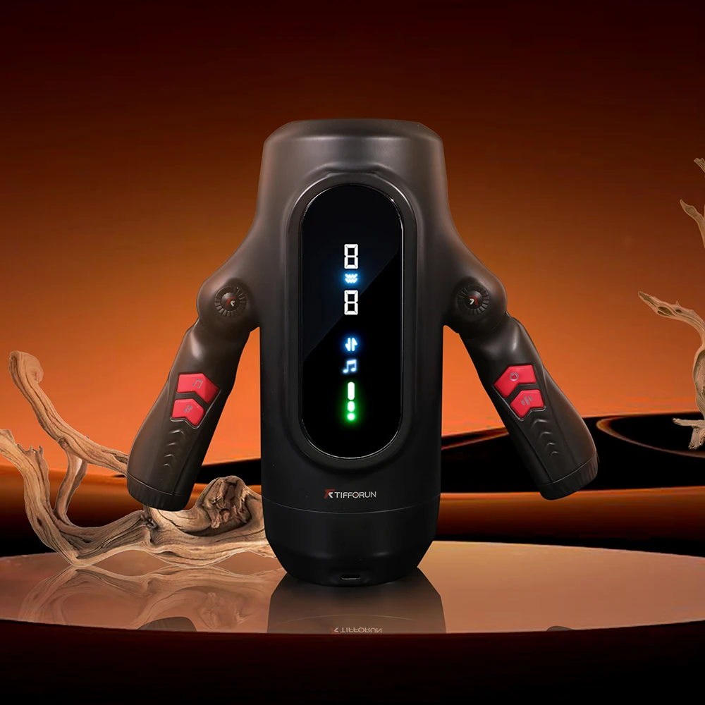 Factory Price Automatic Telescopic Vibrator Masturbation Cup Thrusting Vibration Rapid Heating Smart Voice Masturbator for Man