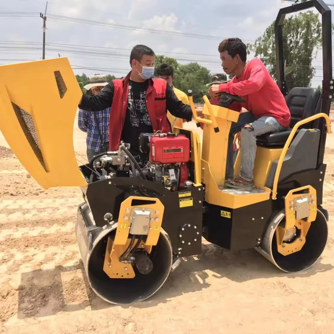 Производитель заводская цена 1 тонна 2 тонны дизельный бензин гидравлический тандемный асфальтовый мини-компактный дорожный каток