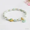 Green Donut Myanmar Jade Bracelet 5mm FC4111603