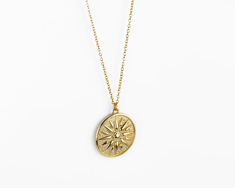 Spain Antique Style Sun Necklace Chain 