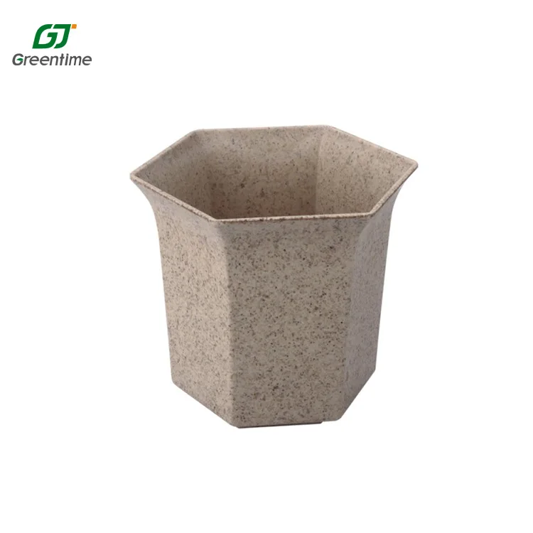 Биоразлагаемый цветочный горшок из бамбукового волокна для сада и семейного использования оптом